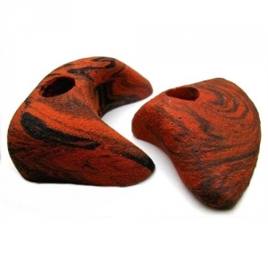 Detailaufnahme 35 Klettergriffe im Starterset für Kinder in Rot