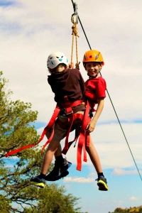 Befestigung einer Kinderseilbahn