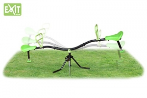 Zeichnung Seitenansicht Exit Karussellwippe Spinner - stabile Gartenwippe