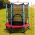 Foto vom Gartentrampolin 140cm mit Sicherheitsnetz Kinder Trampolin Sicherheitsrampolin