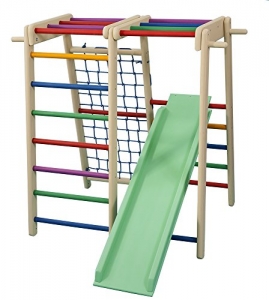 Gesamtansicht FunnyClouds Kinder Kletterturm, Klettergerüst