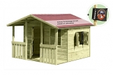 Gartenpirat® Kinderspielhaus Lisa aus Holz mit Veranda