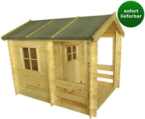 Kinderspielhaus - 1,75 x 1,30 Meter aus Blockbohlen