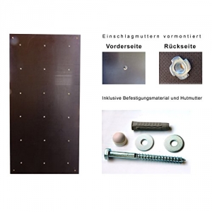 Broschüre Outdoor Kletterwand mit 15 Griffen in Schwarz