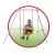 Smoby 310046 - Metallschaukel Baby Swing im roten Rahmen