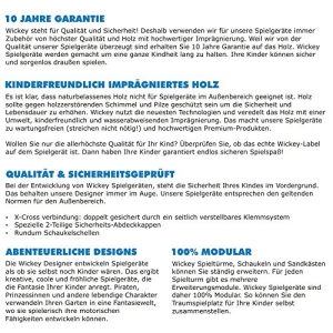 Innenseite Prospekt WICKEY SkyBob 240 Holzschaukel massives Schaukelgestell